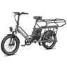 Cadeira dupla criança FAFREES FF20 CUV bike 24AH, 0-12 anos carga 100kg estrutura aço metálico anticorrosivo-cinza