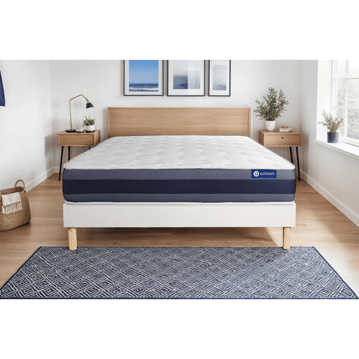 Conjunto de Estrado Branco + Colchão ACTISOM Actiflex Morpho (200x200 cm - molas ensacadas y Viscoelástica- Altura: 24 cm) Conjunto de Estrado Branco + Colchão ACTISOM Actiflex Morpho (200x200 cm - molas ensacadas y Viscoelástica- Altura: 24 cm)