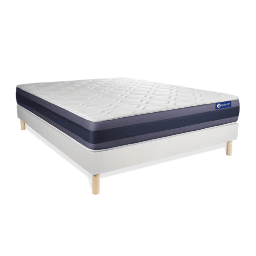 Conjunto de Estrado Branco + Colchão ACTISOM Actiflex Morpho (200x200 cm - molas ensacadas y Viscoelástica- Altura: 24 cm) Conjunto de Estrado Branco + Colchão ACTISOM Actiflex Morpho (200x200 cm - molas ensacadas y Viscoelástica- Altura: 24 cm)