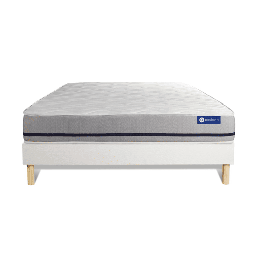 Conjunto de Estrado Branco + Colchão ACTISOM Actimemo Soft (160x200 cm - Espuma Viscoelástica- Altura: 20 cm) Conjunto de Estrado Branco + Colchão ACTISOM Actimemo Soft (160x200 cm - Espuma Viscoelástica- Altura: 20 cm)