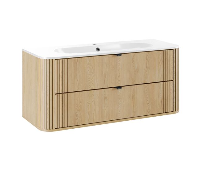 Mueble lavabo individual encastrado 120cm Mila Madera