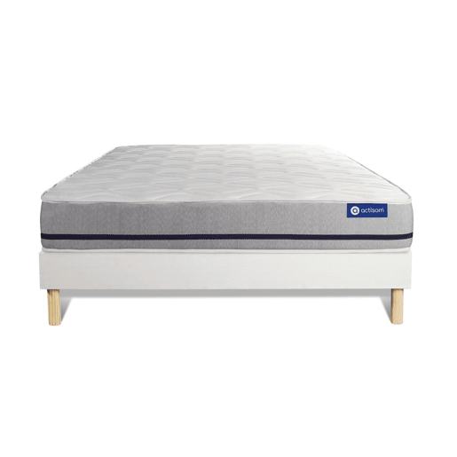 Conjunto de Estrado Branco + Colchão ACTISOM Actimemo Soft (140x200 cm - Espuma Viscoelástica- Altura: 20 cm) Conjunto de Estrado Branco + Colchão ACTISOM Actimemo Soft (140x200 cm - Espuma Viscoelástica- Altura: 20 cm)