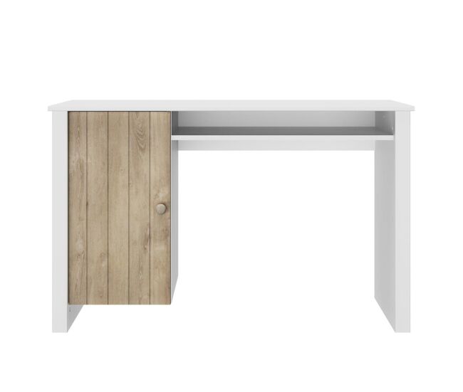 Escritorio juvenil postel, roble rubio / blanco , 120 x 50 x 75 cm, escritorio juvenil