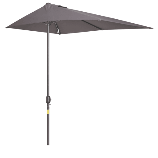 Guarda-sol Retangular 230x130x245 cm para Parede com Manivela, Proteção UV 30+, Impermeável, Tecido de Poliéster 180 gm Guarda-sol Retangular 230x130x245 cm para Parede com Manivela, Proteção UV 30+, Impermeável, Tecido de Poliéster 180 gm