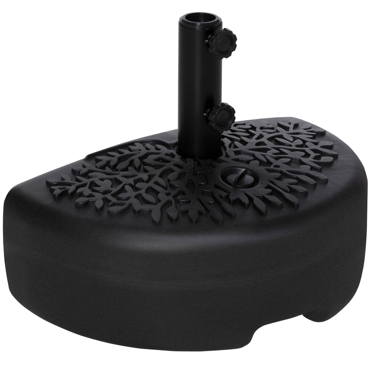Base de Pared para Sombrilla Soporte Semicircular 50x31