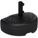 Base de Pared para Sombrilla Soporte Semicircular 50x31 Base de Pared para Sombrilla Soporte Semicircular 50x31 Negro