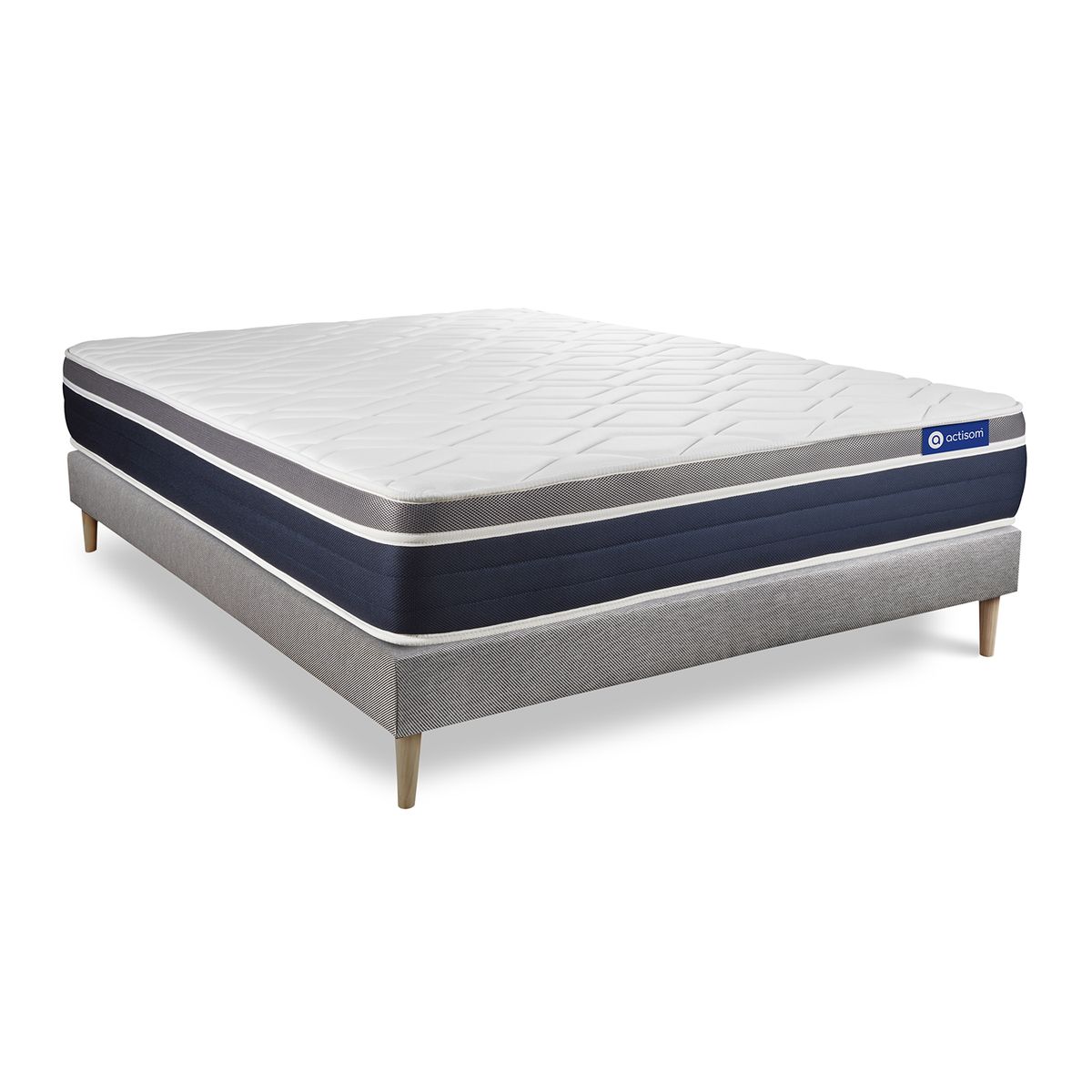 Somier + Colchón Híbrido - Actiflex confort - Descanso y soporte 200x200