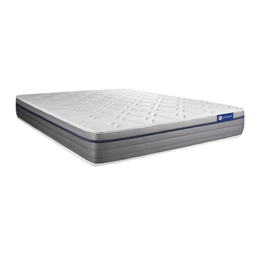 Conjunto de Estrado Branco + Colchão ACTISOM Actiflex zen (135x200 cm - molas ensacadas y Viscoelástica- Altura: 26 cm) Conjunto de Estrado Branco + Colchão ACTISOM Actiflex zen (135x200 cm - molas ensacadas y Viscoelástica- Altura: 26 cm)