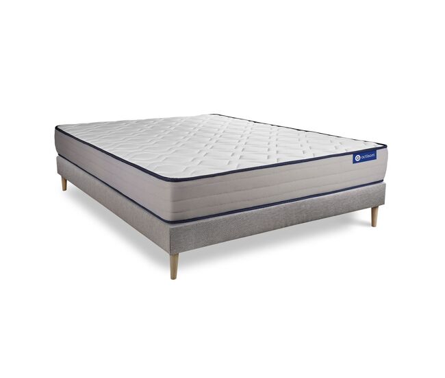 Pack colchón actiflex form 200x200cm + somier, muelles ensacados y espuma viscoelástica, 3 zonas de confort