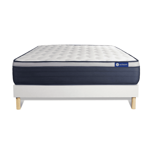 Conjunto de Estrado Branco + Colchão ACTISOM Actimemo Max (140x200 cm - Espuma Viscoelástica- Altura: 26 cm) Conjunto de Estrado Branco + Colchão ACTISOM Actimemo Max (140x200 cm - Espuma Viscoelástica- Altura: 26 cm)