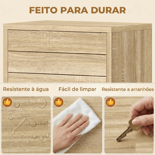 HOMCOM Armário de Casa de Banho Estreito Móvel Auxiliar de Casa de Banho com Porta de Ripas 3 Prateleiras e Prateleira Ajustável Abertura por Pressão Poupa Espaço 34x23x84 cm Madeira