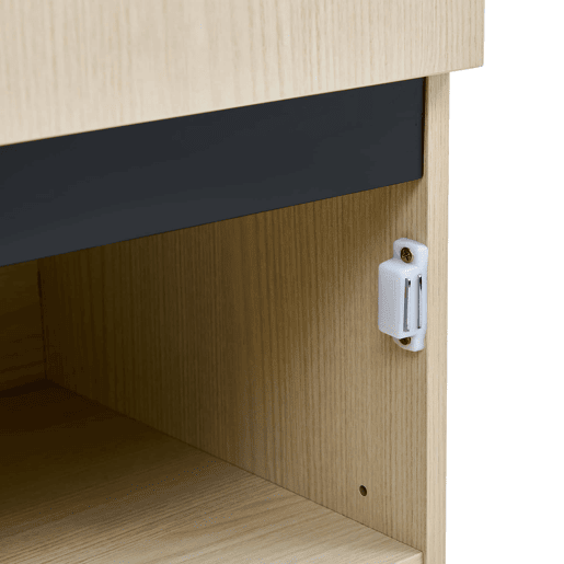 Schmaler - Roupeiro com espelho e barra extensível - roupeiro moderno e economizador de espaço para a entrada, quarto e apartamento - madeira Schmaler - Roupeiro com espelho e barra extensível - roupeiro moderno e economizador de espaço para a entrada, quarto e apartamento - madeira