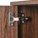 Aparador Vintage de Madera y Hierro con 3 Puertas y Estantes Aparador Vintage de Madera y Hierro con 3 Puertas y Estantes Madera Oscura