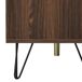 Aparador Vintage de Madera y Hierro con 3 Puertas y Estantes Aparador Vintage de Madera y Hierro con 3 Puertas y Estantes Madera Oscura