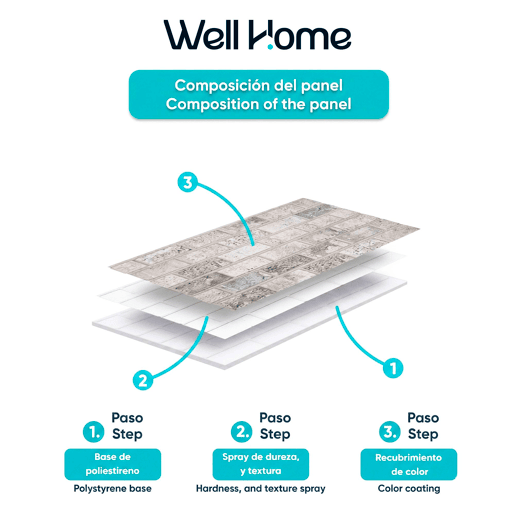 Conjunto de 10 Painéis (Superfície de 5 m²) de Parede Decorativos Efeito 3D Tijolo Branco Envelhecido em EPS - Acabamento Efeito Tijolo Conjunto de 10 Painéis (Superfície de 5 m²) de Parede Decorativos Efeito 3D Tijolo Branco Envelhecido em EPS - Acabamento Efeito Tijolo