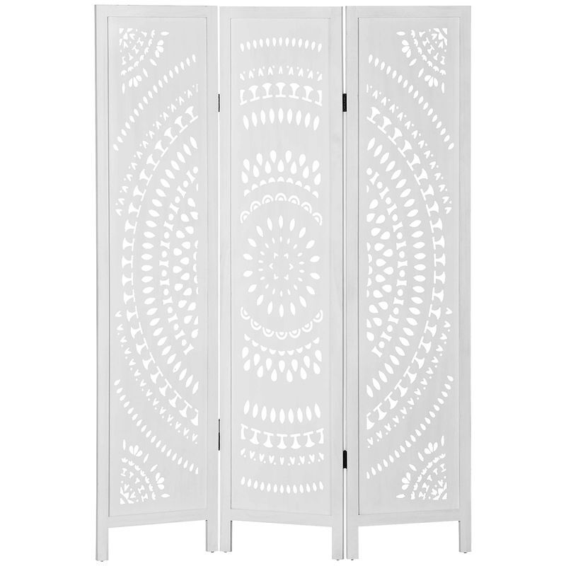 Biombo Separador Madera de Paulownia HOMCOM, hogar - decoración