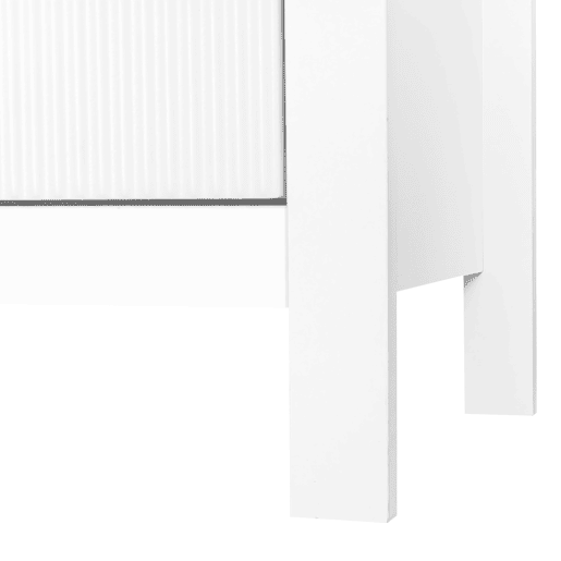 Cómoda Contemporânea para Quarto e Sala Camiseiro de Madeira com 5 Gavetas Frente Texturizada e Puxadores Dourados 79x39.5x80.5cm Branco Cómoda Contemporânea para Quarto e Sala Camiseiro de Madeira com 5 Gavetas Frente Texturizada e Puxadores Dourados 79x39.5x80.5cm Branco
