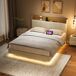 Cama colgante con luces LED y puertos USB 140x203 Cama colgante con luces LED y puertos USB 140x203 Blanco