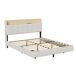 Cama colgante con luces LED y puertos USB 140x203 Cama colgante con luces LED y puertos USB 140x203 Blanco