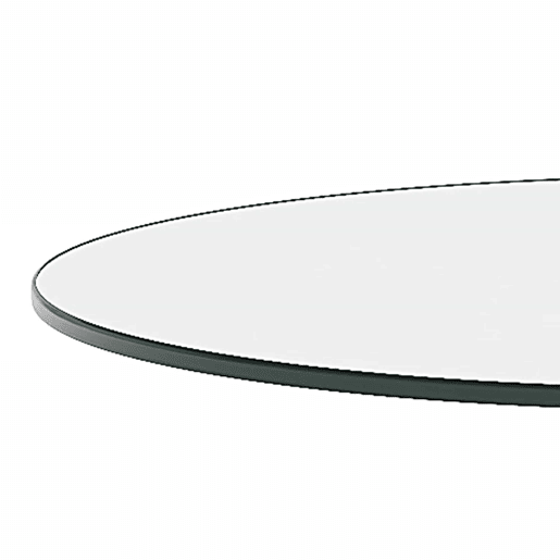 Mesa de bar redonda de 89 cm - Moderna, minimalista, vidro temperado - Preto, transparente Mesa de bar redonda de 89 cm - Moderna, minimalista, vidro temperado - Preto, transparente