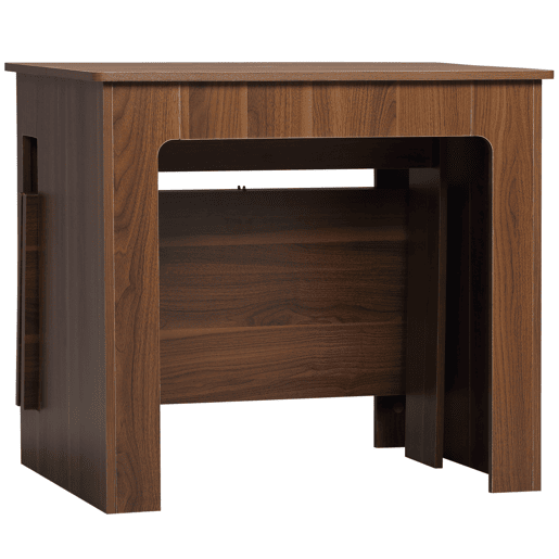 Mesa de jantar extensível para 4 a 6 pessoas, mesa lateral multifuncional para escritório ou cozinha, 180 x 85 x 75 cm, marrom