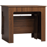 Mesa de jantar extensível para 4 a 6 pessoas, mesa lateral multifuncional para escritório ou cozinha, 180 x 85 x 75 cm, marrom