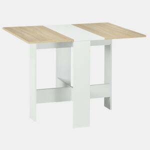 Mesa de jantar dobrável, mesa lateral de cozinha com design rebatível, economiza espaço, design moderno, 103x76x73,5cm, madeira