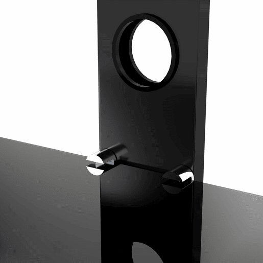Móvel para TV 125 x 116 x 42 cm - Suporte para TV ajustável, vidro preto, giratório, montagem na parede - Castanho