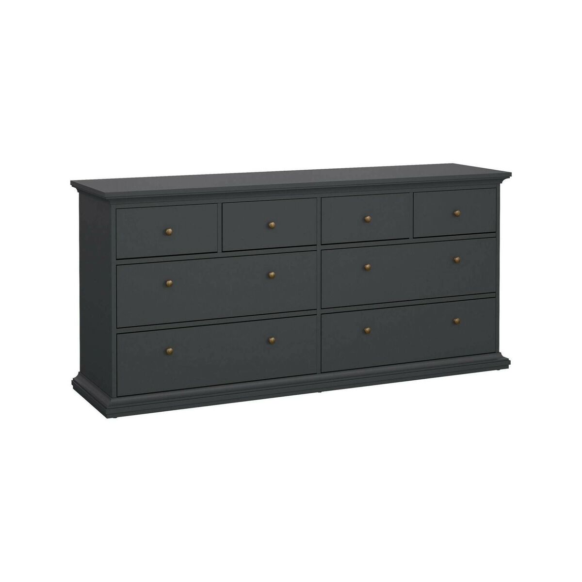 Cómoda de 8 Cajones en Madera Noble 183 Gris