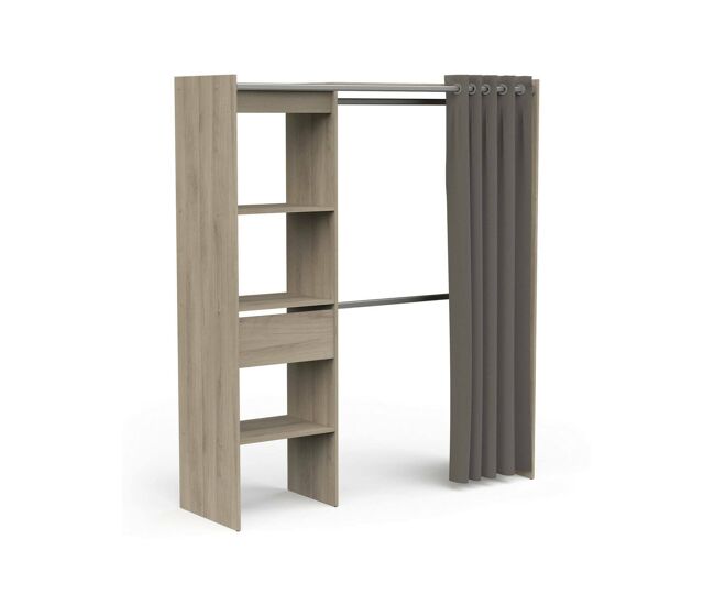 Armario grande con cajón en madera noble