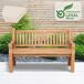 Banco de jardín - Daxon - Madera 150x61 Banco de jardín - Daxon - Madera 150x61 Crema