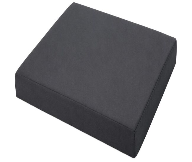 Cojín de asiento para silla punjab tela gris oscuro 43x55x5 cm