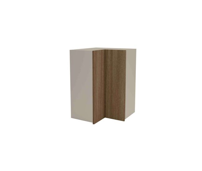 Mueble alto de cocina para rincón con puertas y cierre suave