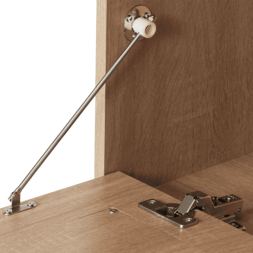 Suporte para TV com duas gavetas e uma porta 56 x 140 x 41 cm rattan e MDF com efeito carvalho 04_0007864