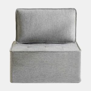 Sofá relax individual de 1 lugar u2014 compacto e confortável para a sala de estar, quarto ou quarto de criança u2014 cinzento claro