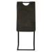 GARDNER-Silla de microfibra patas metálicas GARDNER-Silla de microfibra patas metálicas Negro