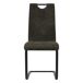 GARDNER-Silla de microfibra patas metálicas GARDNER-Silla de microfibra patas metálicas Negro