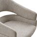 HUGS-Silla de comedor giratoria en tela HUGS-Silla de comedor giratoria en tela Beige
