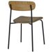 SKOOL-Silla en fresno macizo acero y tela SKOOL-Silla en fresno macizo acero y tela Marrón