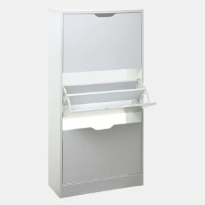 Sapateira Multi-ambiente para Corredor 3 Gavetas Capacidade até 18 pares Cor Branco 60 cm