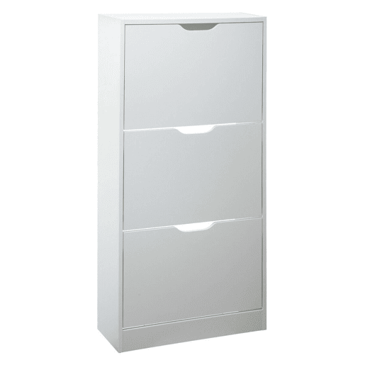 Sapateira Multi-ambiente para Corredor 3 Gavetas Capacidade até 18 pares Cor Branco 60 cm