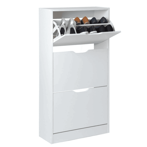 Sapateira Multi-ambiente para Corredor 3 Gavetas Capacidade até 18 pares Cor Branco 60 cm