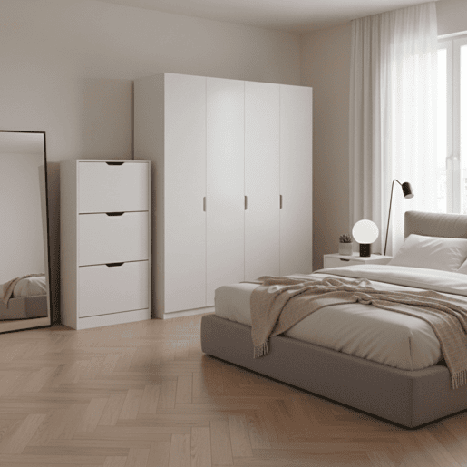 Sapateira Multi-ambiente para Corredor 3 Gavetas Capacidade até 18 pares Cor Branco 60 cm