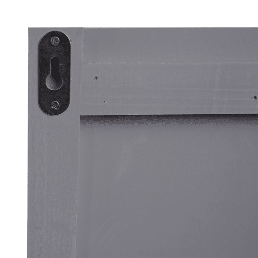 Cabideiro de parede com 8 ganchos painel de guarda-roupa com design vintage 91 x 60 cm cinza-azulado 04_0008173