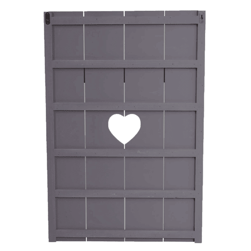 Cabideiro de parede com 8 ganchos painel de guarda-roupa com design vintage 91 x 60 cm cinza-azulado 04_0008173