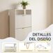 Armario para zapatos con almacenamiento multicapa 60 Armario para zapatos con almacenamiento multicapa 60 Blanco Brillo