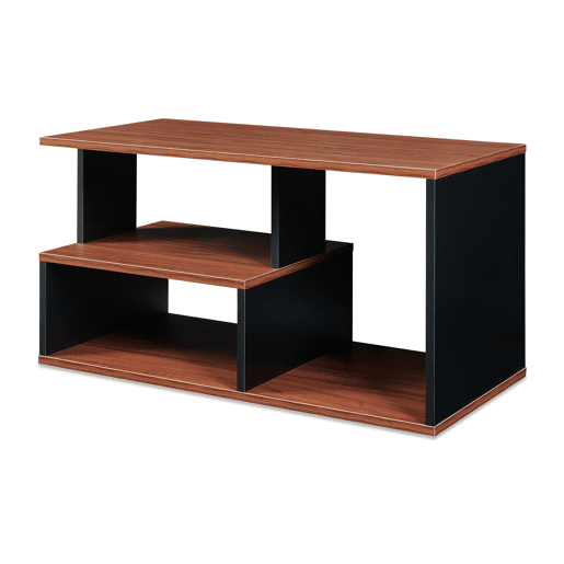 Mesa de centro Trond con compartimentos 80x40x42 cm PretoNogueira en.casa Mesa de centro Trond con compartimentos 80x40x42 cm PretoNogueira en.casa