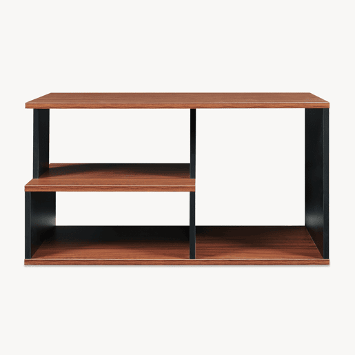 Mesa de centro Trond con compartimentos 80x40x42 cm PretoNogueira en.casa Mesa de centro Trond con compartimentos 80x40x42 cm PretoNogueira en.casa