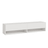 Móvel baixo para televisão suspenso Halmstad 2 portas 140x31x30 cm - Branco en.casa