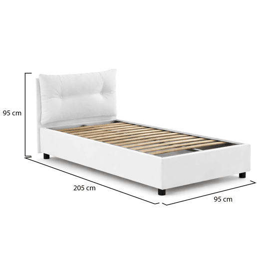 Cama de Solteiro RemovĂvel em Tecido Cama de Solteiro RemovĂvel em Tecido